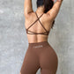 Minimal Twist Bra | Chocolate - Jagrrr