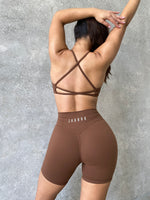 Minimal Twist Bra | Chocolate - Jagrrr