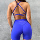 Minimal Twist Bra | Cobalt Blue