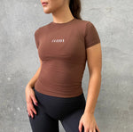 24-7 Fitted Athletic Tee | Russet Brown