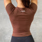 24-7 Fitted Athletic Tee | Russet Brown