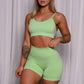 Seamless Bike Shorts | Lime Green - Jagrrr