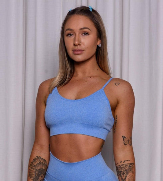 Seamless Sports Bra | Sky Blue - Jagrrr