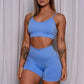 Seamless Bike Shorts | Sky Blue - Jagrrr