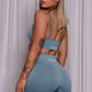 Seamless Sports Bra | Sea Green - Jagrrr