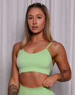 Seamless Sports Bra | Lime Green - Jagrrr