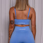 Seamless Bike Shorts | Sky Blue - Jagrrr
