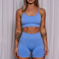 Seamless Sports Bra | Sky Blue - Jagrrr