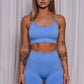 Seamless Bike Shorts | Sky Blue - Jagrrr