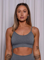 Seamless Sports Bra | Charcoal - Jagrrr