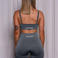 Seamless Sports Bra | Charcoal - Jagrrr