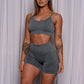 Seamless Sports Bra | Charcoal - Jagrrr