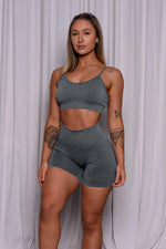 Seamless Sports Bra | Charcoal - Jagrrr