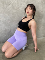 Seamless Scrunch Bike Shorts | Lilac - Jagrrr